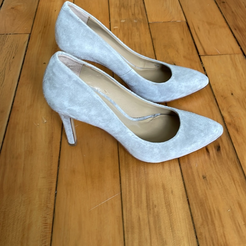 Blue Suede Heels - Picture 2 of 8